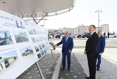 President Ilham Aliyev reviewed a newly-brought electric railcar - PHOTOS